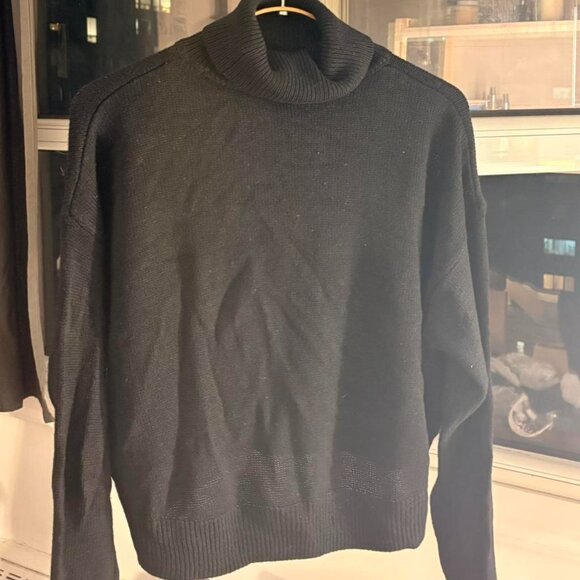 Black turtleneck sweater #winterknits - Picture 1 of 1